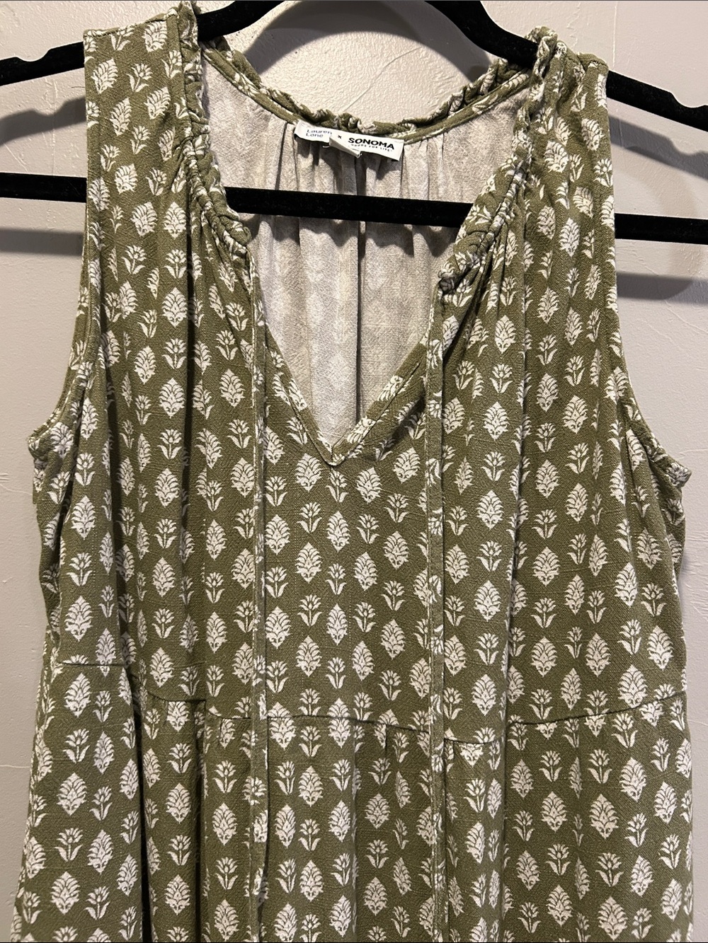 Sonoma Olive Patterned Maxi Dress - Picture 2 of 2